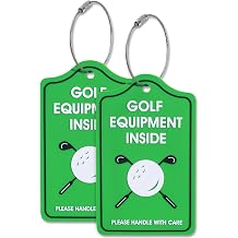 YULEAXIE Golf Luggage Tag, PVC Waterproof Luggage Tag Holders for Golf Bag Suitcase Ship, Durable Label Holder for Golf Equipment Travel Case