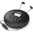 Oakcastle CD100 Personal Retro Portable CD Player with Bluetooth, Small Compact Disc CD Walkman with In-Car Aux Cable compati