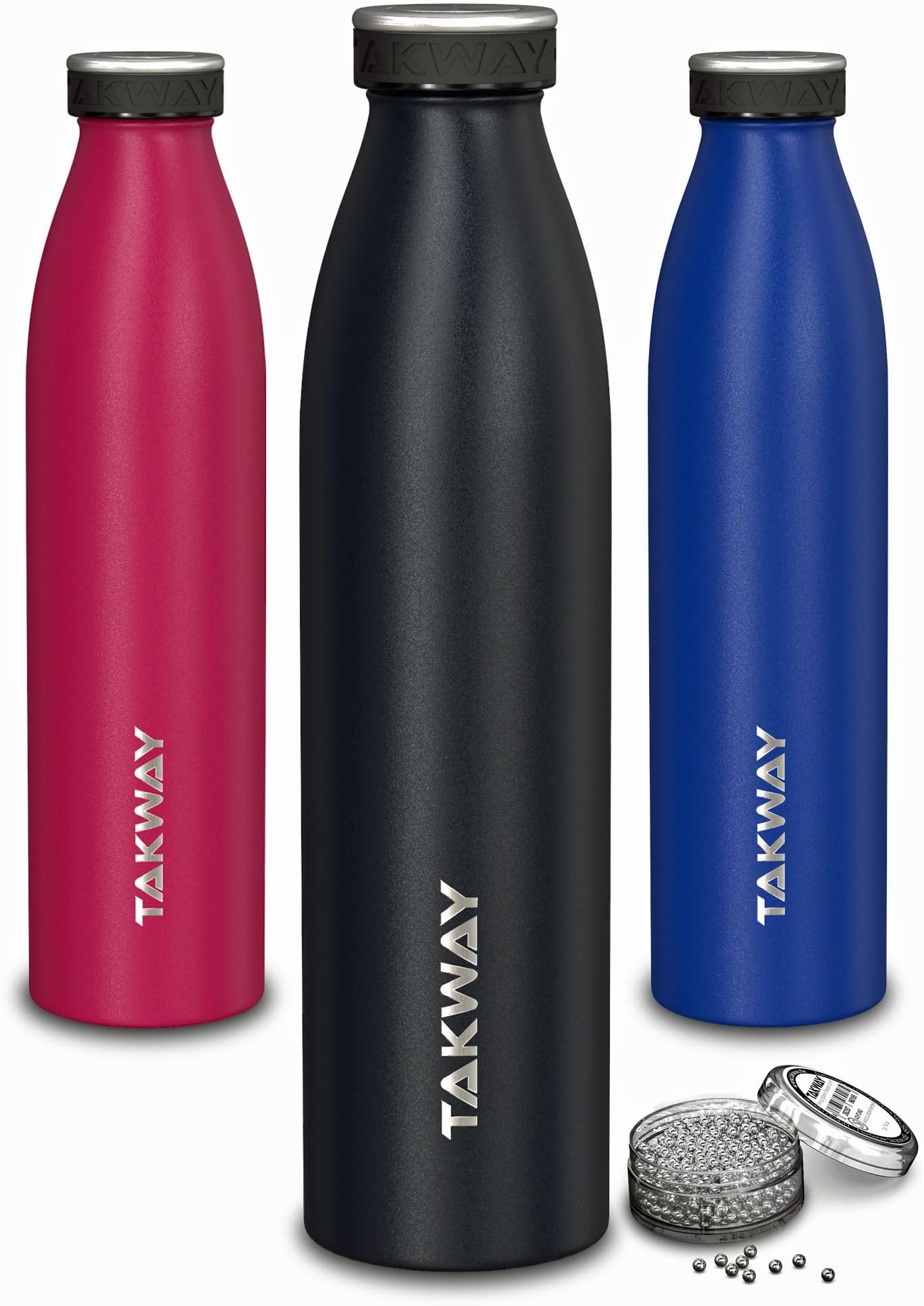 JAPORIA Edelstahl Trinkflasche 1L - Thermo Isolierflasche BPA-frei