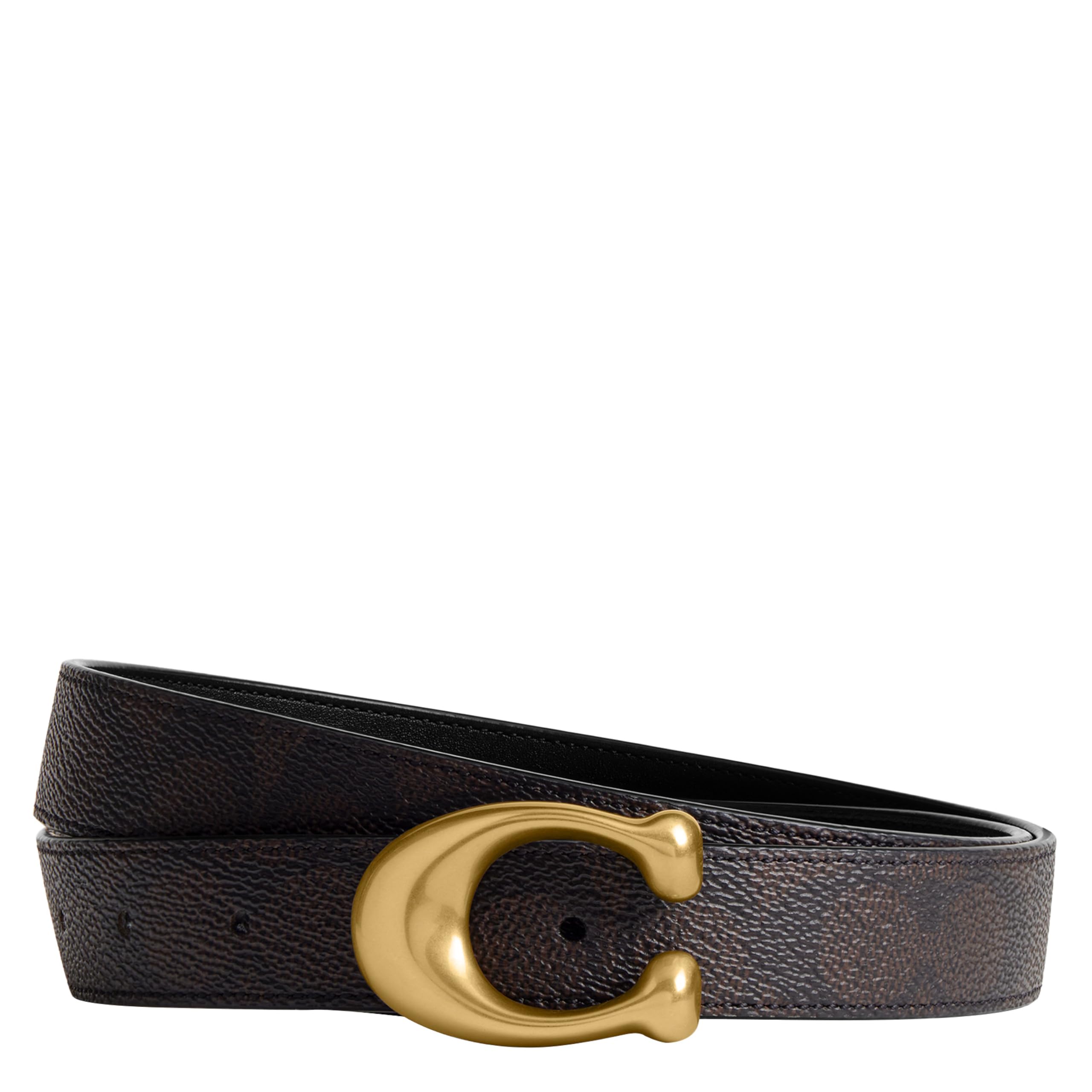 COACH 25mm Sculpted C Reversible Belt