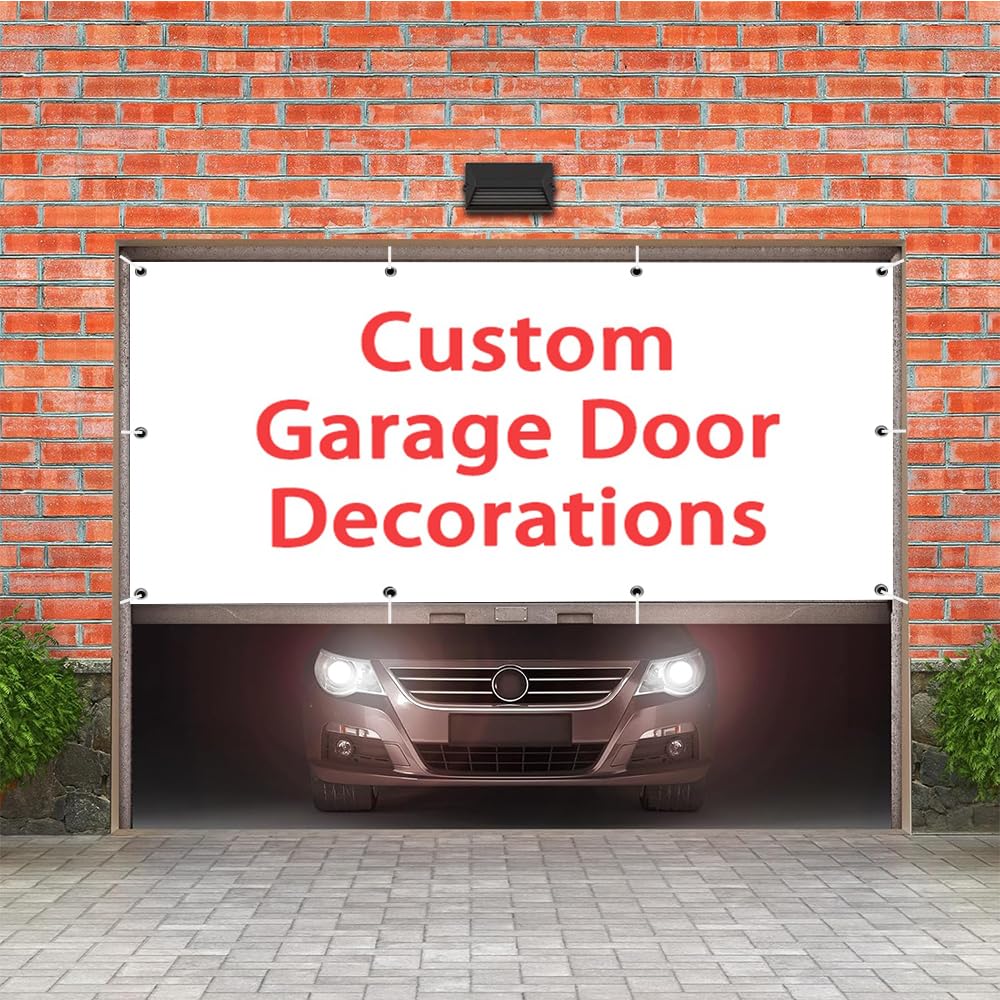 Cartel colgante personalizado de 18 x 7 pies para exteriores, para eventos, fiestas y celebraciones, actividades llamativas, decoración divertida por puerta