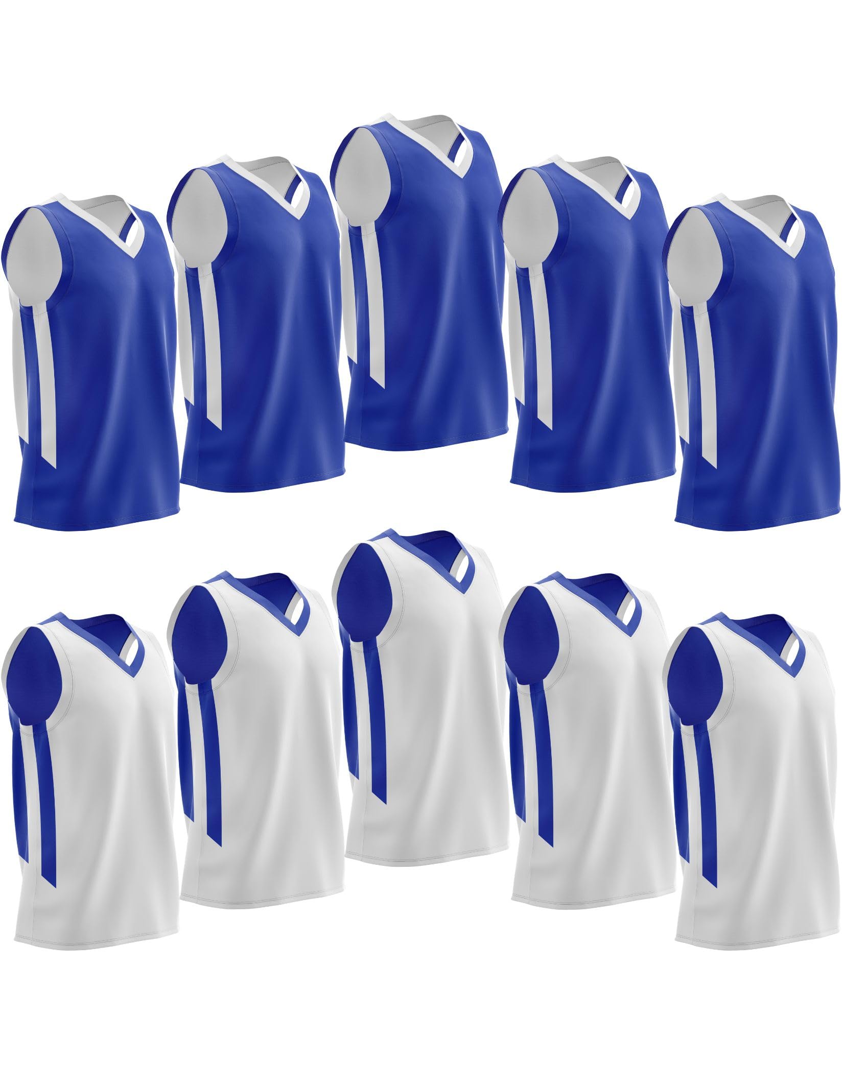 Liberty Imports Reversible Basketball Jerseys Camiseta de Baloncesto para Hombre