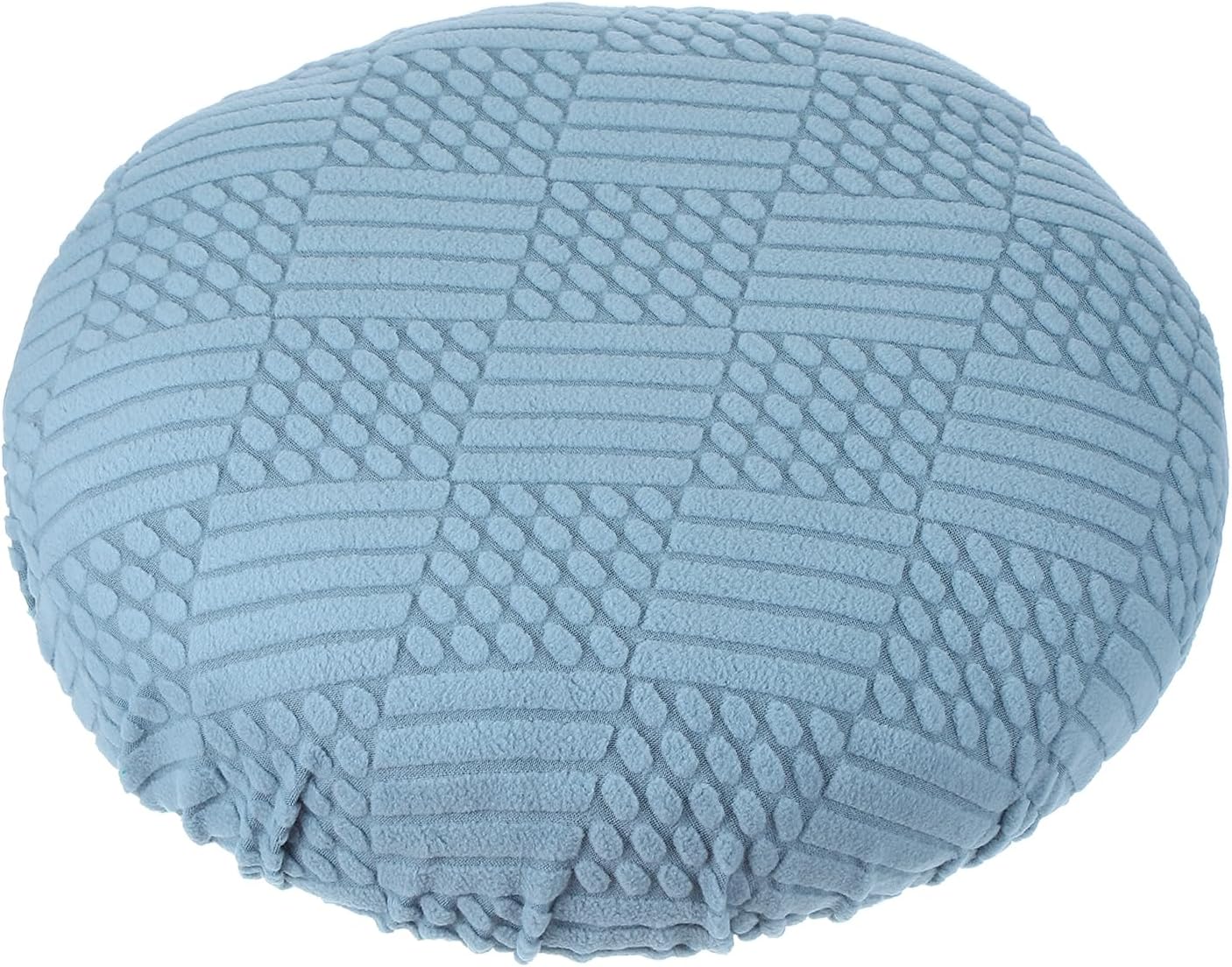 Stool Covers Round, Elastic Bar Stool Covers Washable Stool Cushion Slipcover Stretchy Bar Chair Seat Cover for 14-18 Inch Chair, Dark Blue