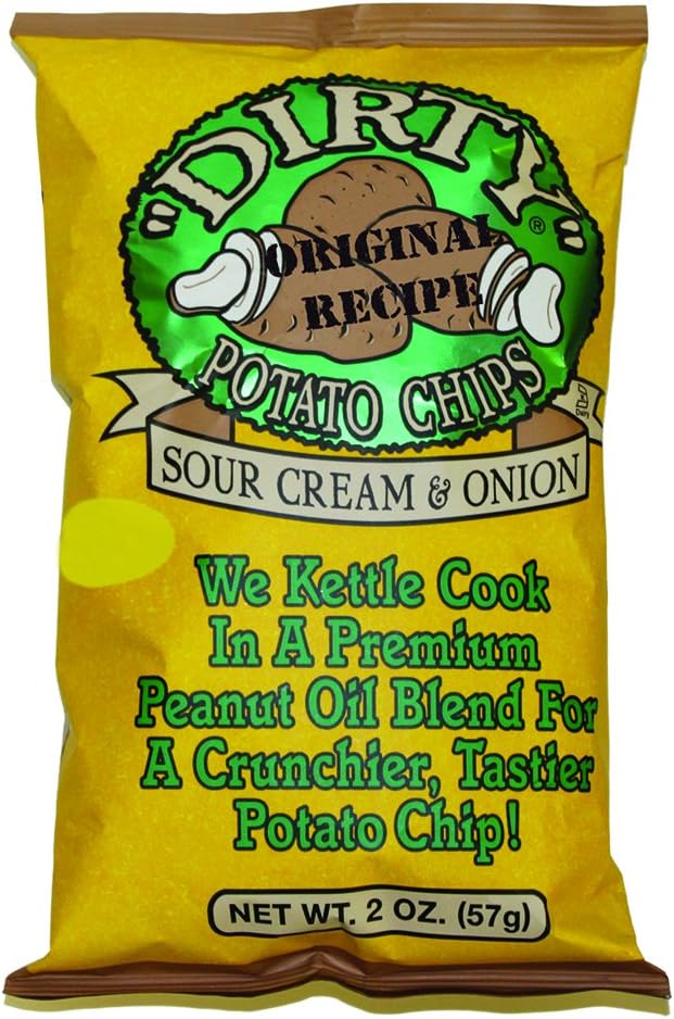 Dirty Kettle Potato Chips, Sour Cream & Onion, 2 oz. Bag