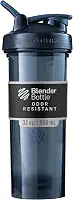 Garrafa coqueteleira BlenderBottle Pro Series, para shakes de proteína e pré-treino, 946 ml, preto