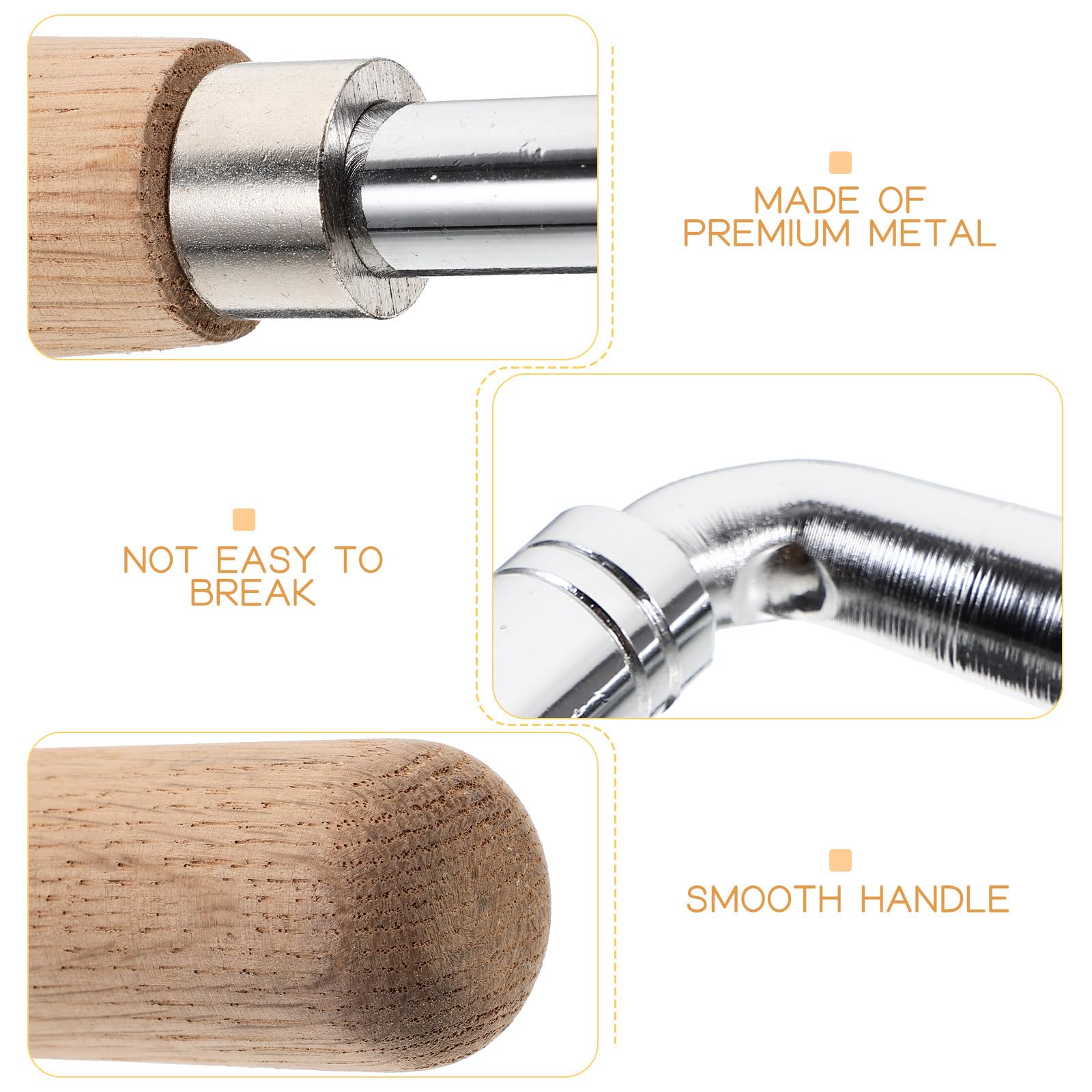 Llave Inglesa para Piano de Metal y Madera, Herramienta Resistente para Afinar el Tono del Piano y Reparar Instrumentos de Cuerda Fácilmente