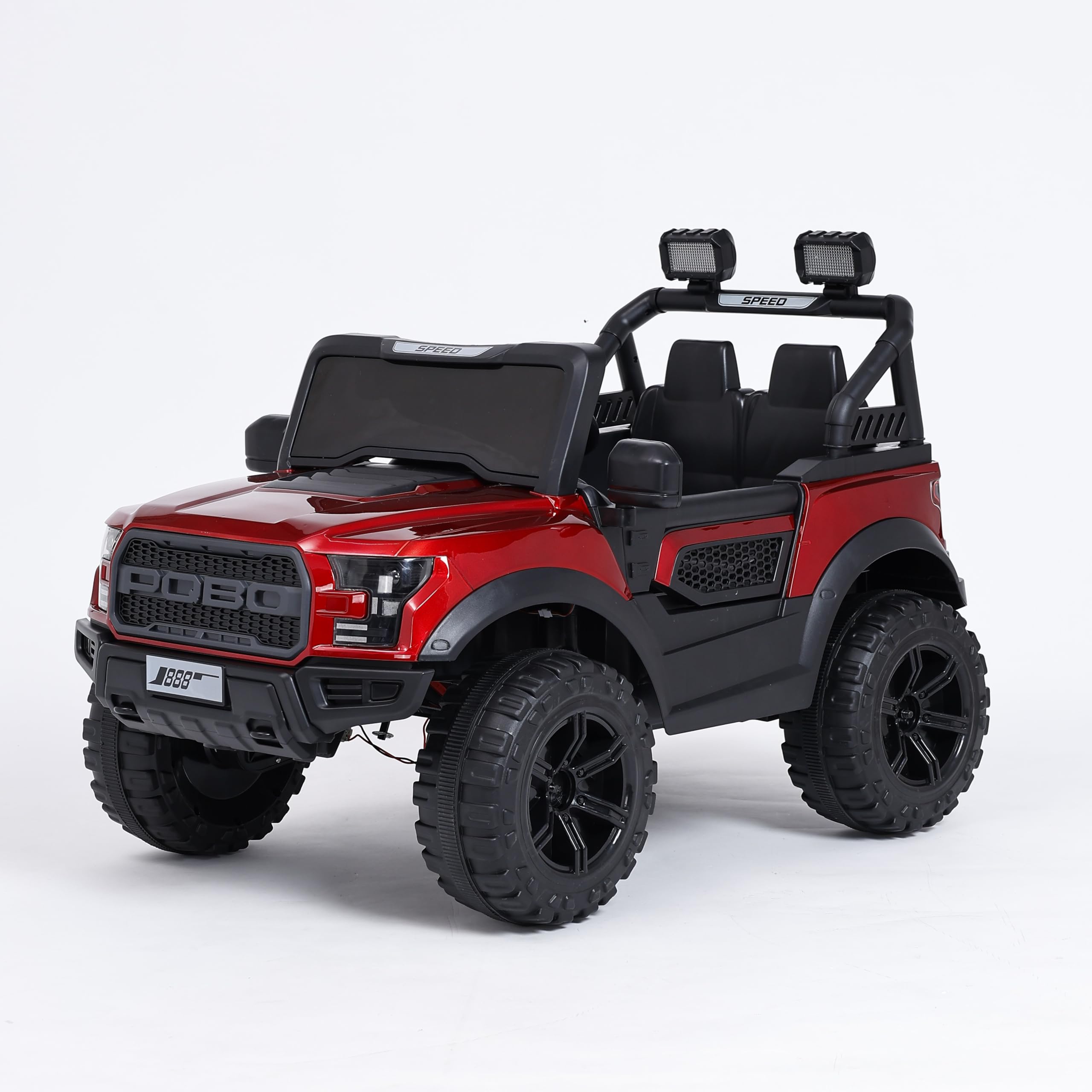 Sponsored Ad - 4x4 Big Size Jeep 12V Battery Operated Ride On Dark Red