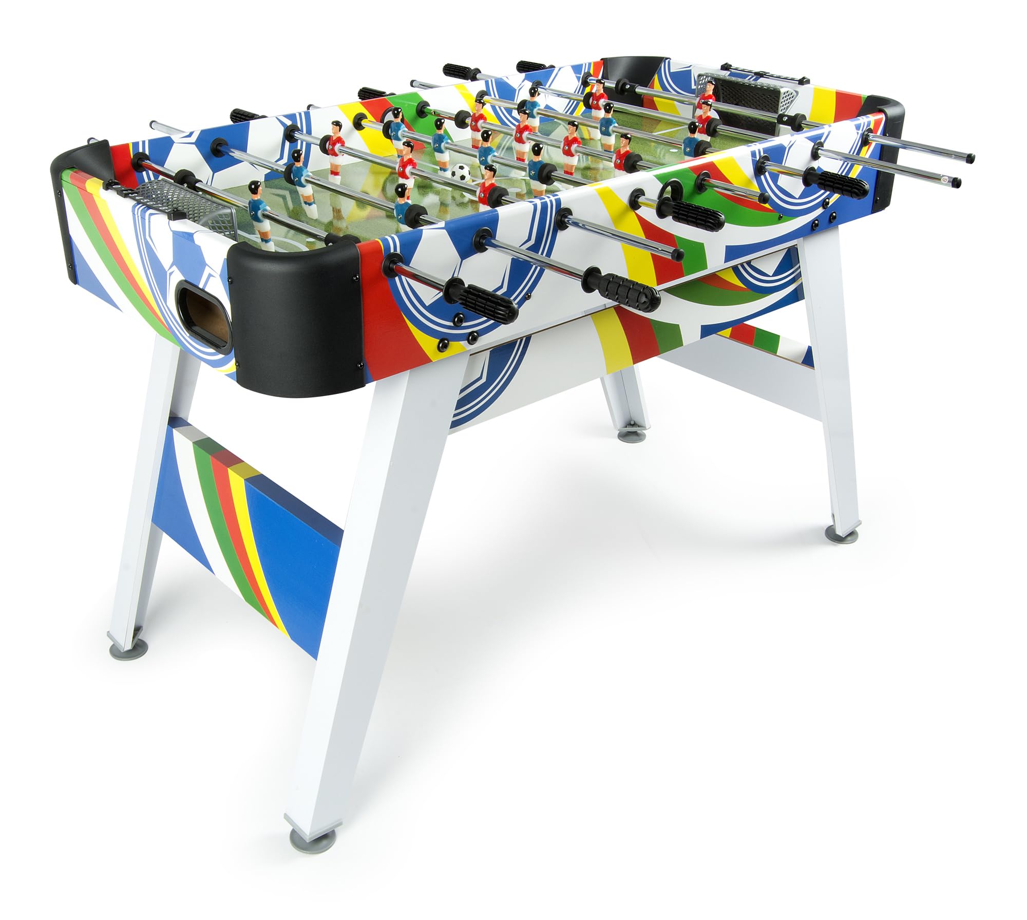 Baby-Foot Fun en Bois 119,5x60,5x81,5 cm avec Pieds Réglables