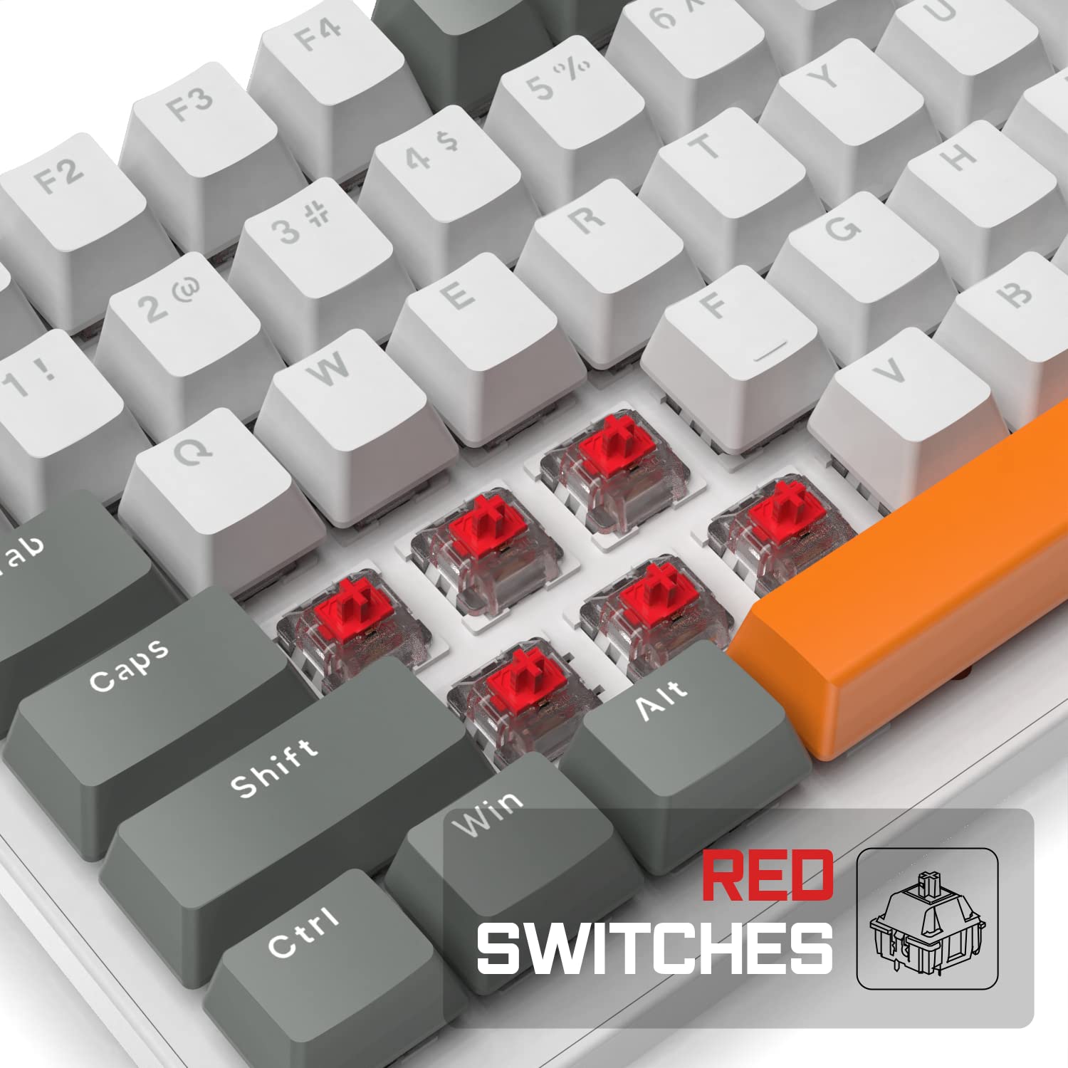 Mechanische K3 Pro-Tastatur kabelgebunden ultrakompakt 98 Tasten RGB-beleuchteter LED- linearer roter Schalter USB-Spiralkabel Typ-C auf USB-A TPU-Federkabel Abnehmbarer Luftfahrtstecker aus Metall