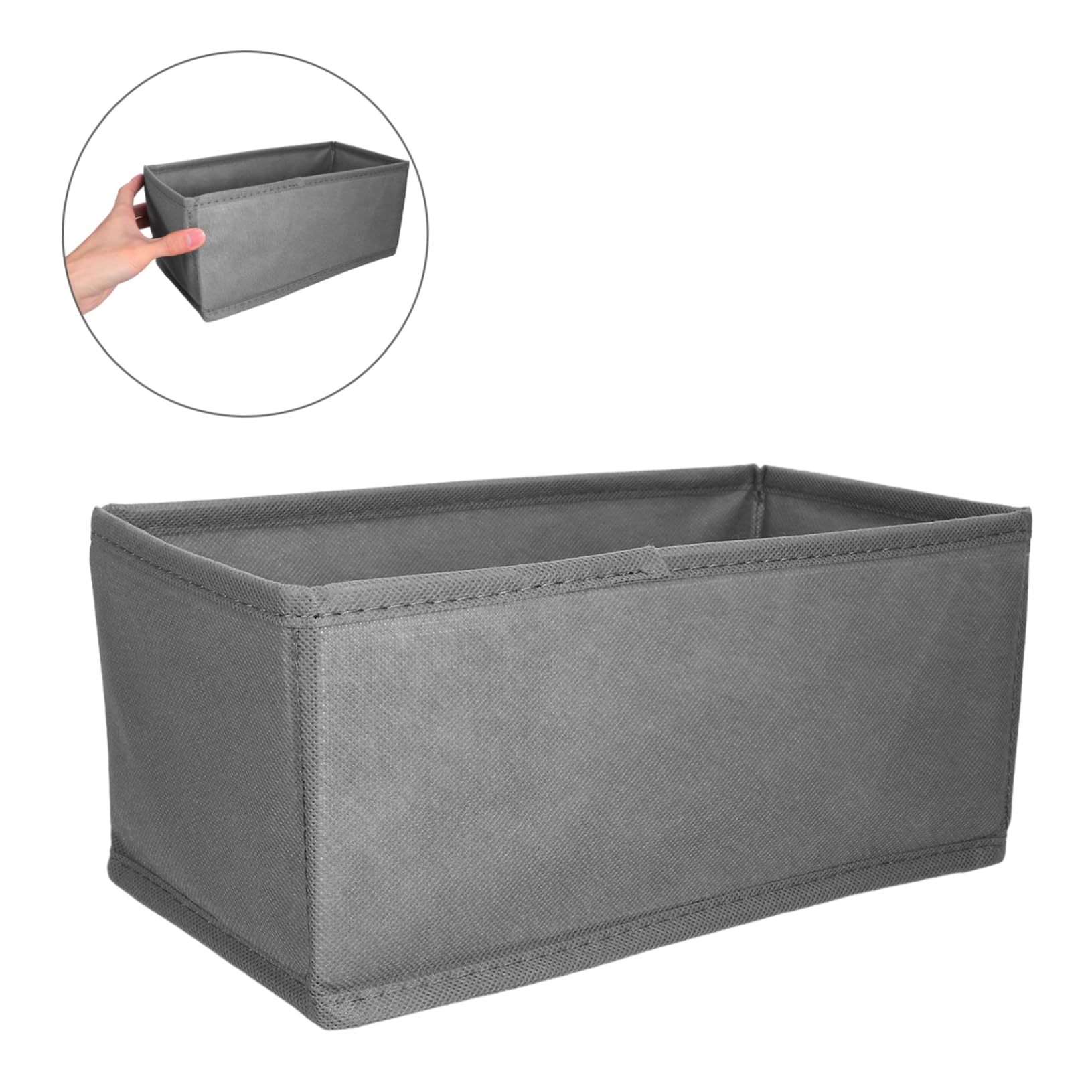 Mipcase 6 Organizadores de Ropa Interior para Cajón, Compartimentos Individuales y Diseño sin Tapa, para Cajones, Cómodas y Armarios