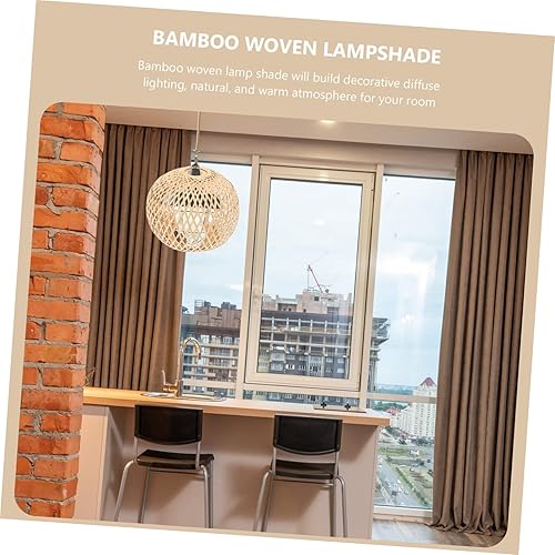Miniatura 5 de DOITOOL Lámpara de techo boho cubierta de luz de ratán creativo accesorio de pantalla color al azar