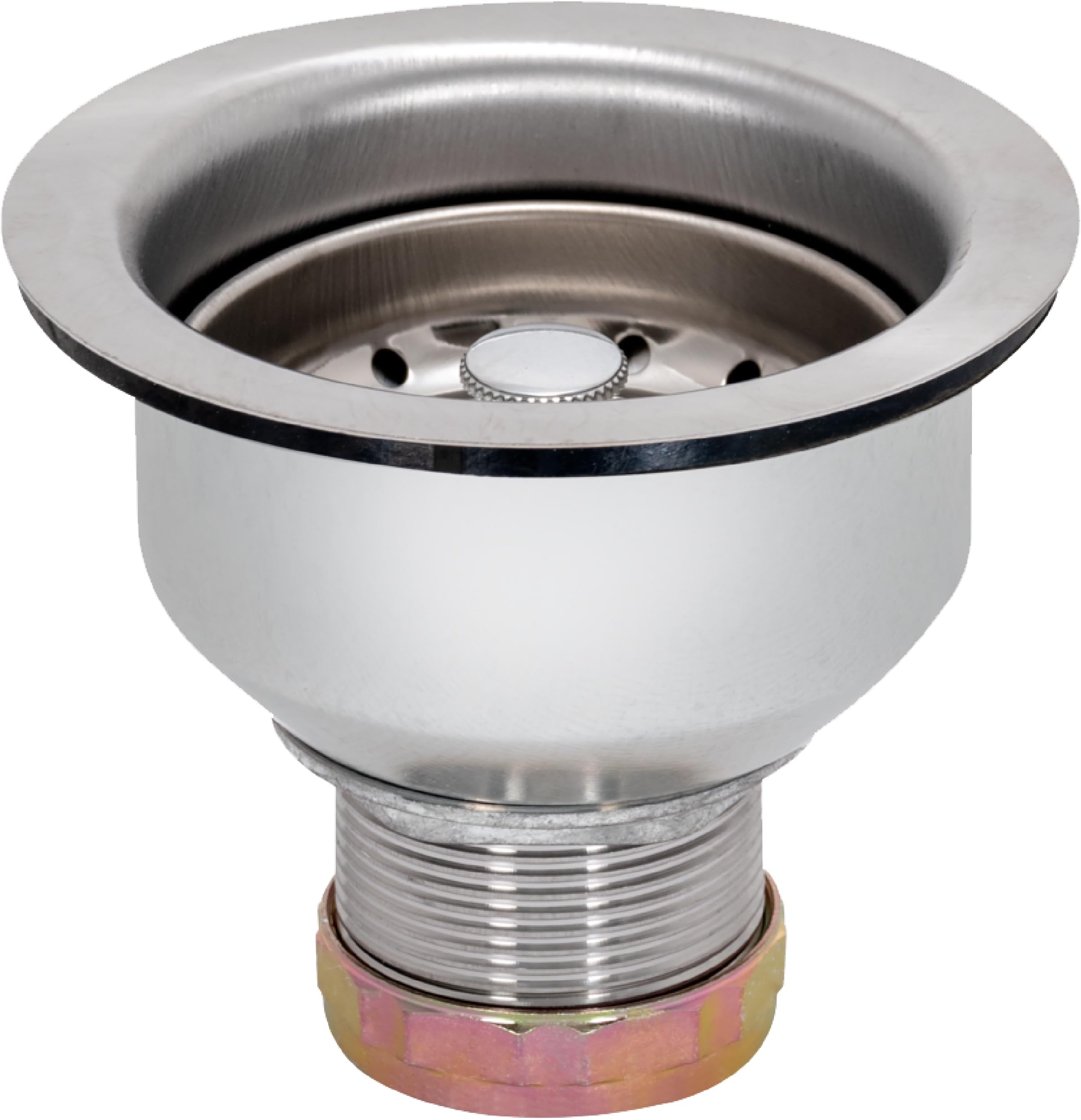 EZ-FLO 30019 Double-Cup Extended Shank Sink Strainer, 3-1/2 inch to 4 inch Opening