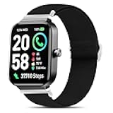 Compatible for Fitpolo IDW15 Smartwatch Bands, Lamshaw 19mm Stretch Elastics Nylon Adjustable Replacement Strap Accessories for Men & Women Compatible for Fitpolo IDW15 1.8