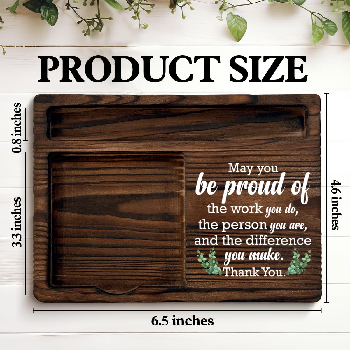 Thank You Gifts for Women Men, Appreciation Gifts for Coworkers Boss Teacher, May You Be Proud of the Work You Do Sticky Note Holder for Office Desk Decor — Amazon image 2