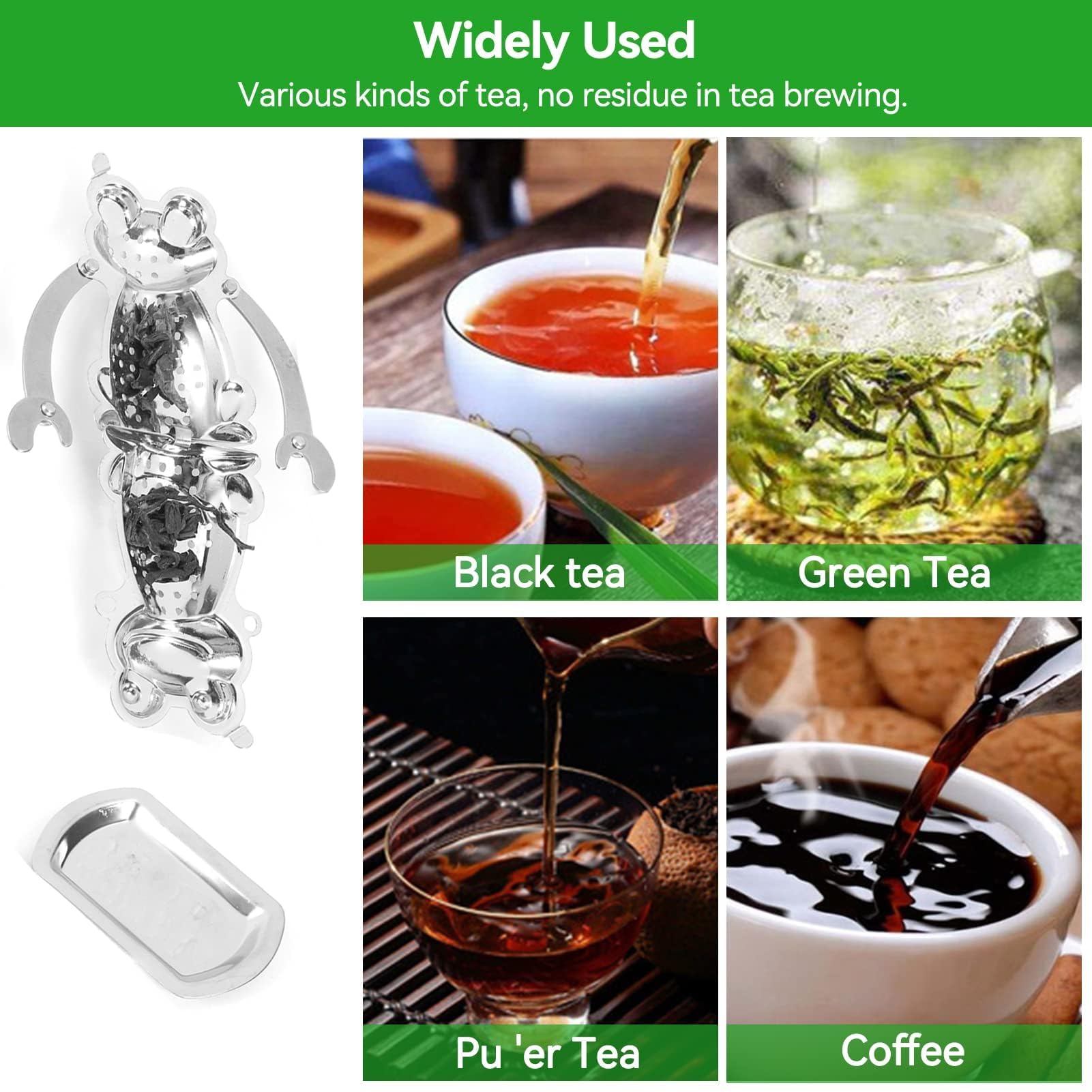 2 Infusori Per Tè In Acciaio Inox 304 - Filtro A Maglia Fina Con Gancio Per Tazza - Foto 8