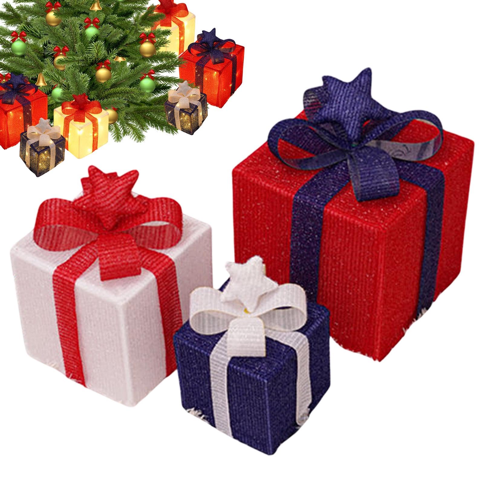 Boîtes d'emballage lumineuses de Noël LED cubiques étanches pour l'intérieur