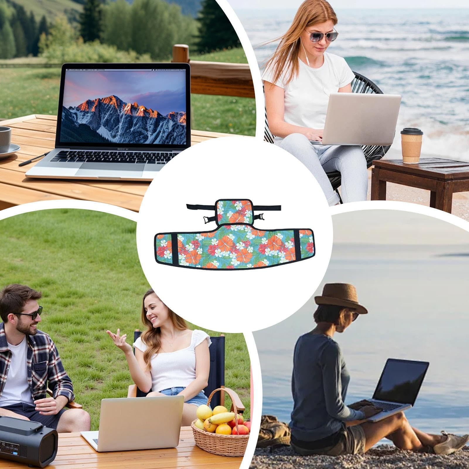Pantalla antirreflejos para laptop, capucha portátil de protección solar para uso al aire libre, ideal para camping, viajes, hogar, estudiantes y profesionales, accesorio de trabajo resistente al