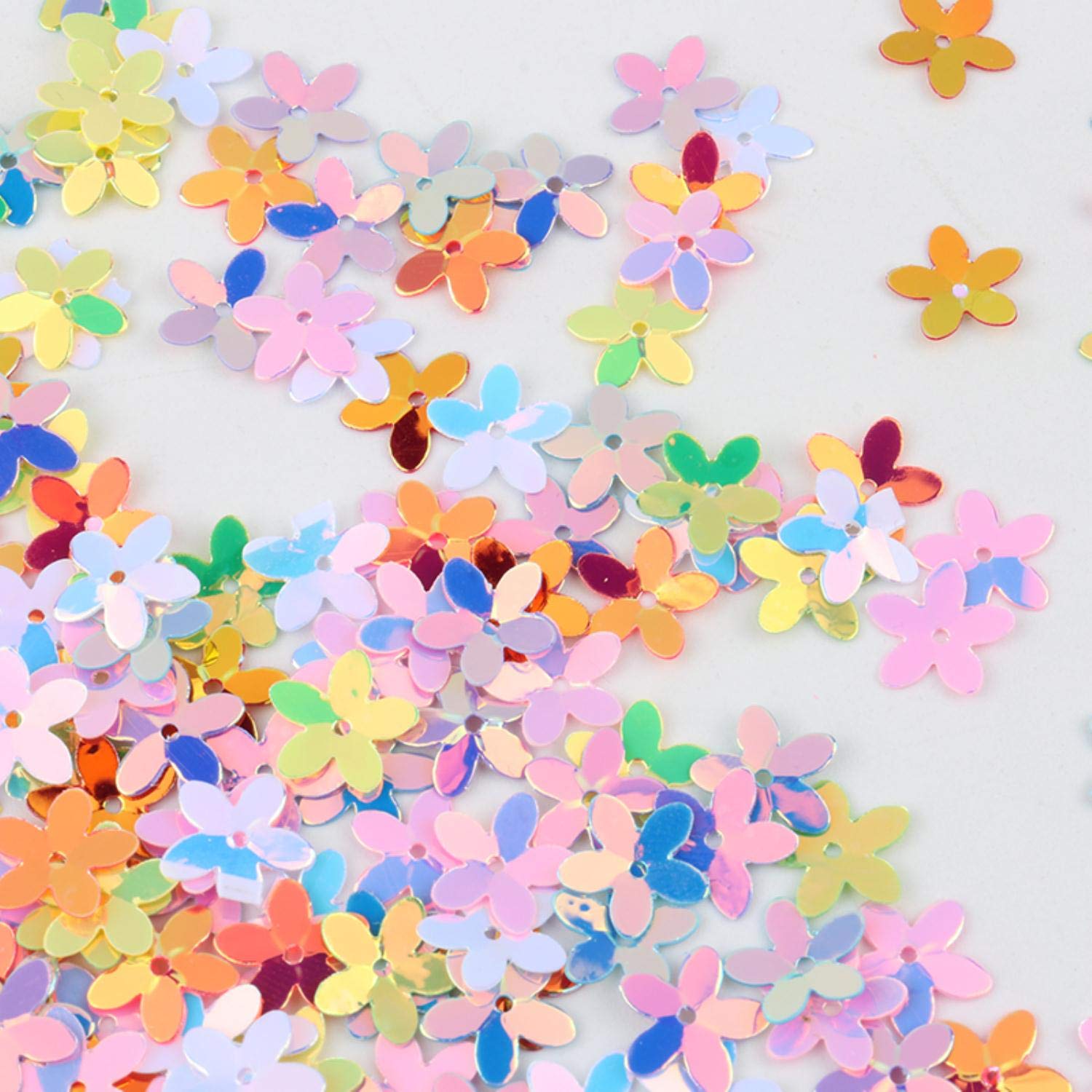 40g Paillettes A Forma Di Fiore - 1900 Pezzi | Decorazione Cucito, Fai Da Te, Festa | Multicolore - Foto 14