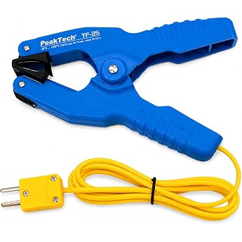 PeakTech Practical K Type Temperature Probes Forceps Clamp / Clip For Pipes TF 25