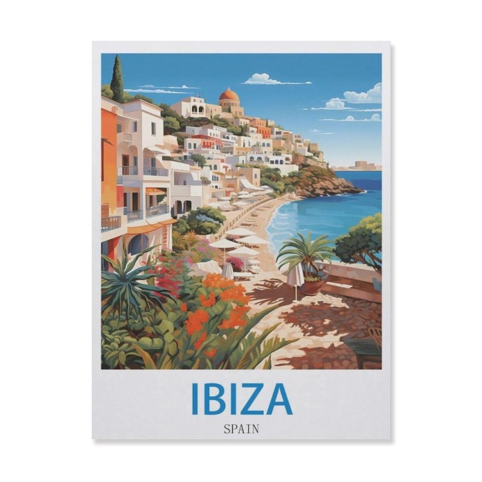 Ibiza Spain，Retro Metal Tin Sign/Plaque for Kitchen Lounge Garden Garage Pub Wall/Door(15x30cm）6x12 inch-EG13