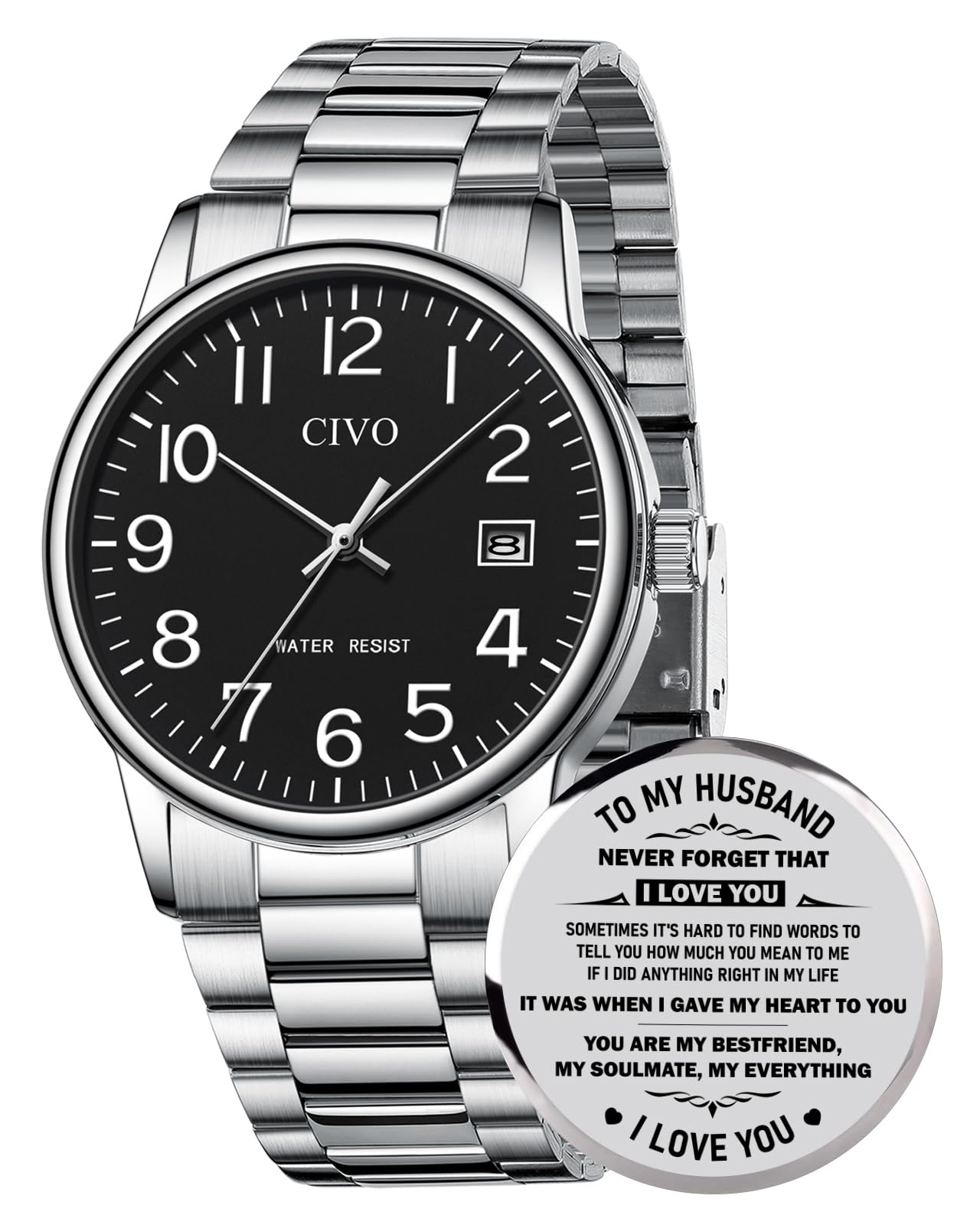 CIVO Armbanduhr Damen Retro Damenuhr: Elegant Quadratisch An