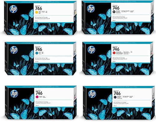 HP 746 - Kit de cartuchos de tinta magenta de 10.1 fl oz, compatible con HP DesignJet, tecnología de tinta fotográfica con pigmentos ultra puros y