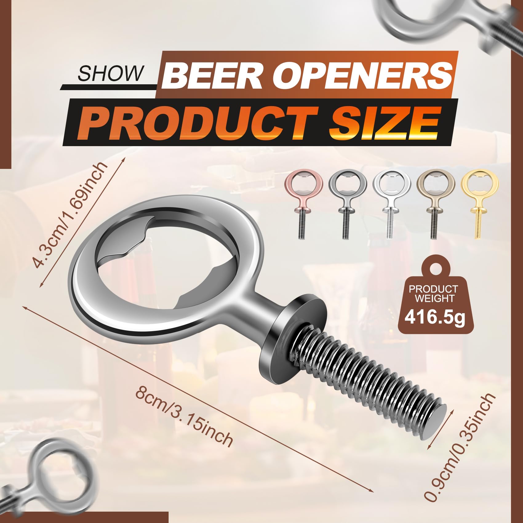 4 Flaschenöffner Rohlinge Edelstahl - DIY Bieröffner Zum Selbstgestalten