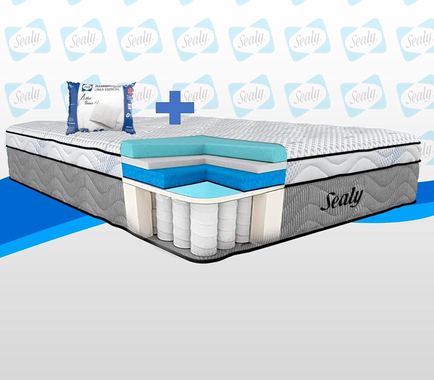 Sealy Gift Pillow Active HighEnd Mattress, Premium Mega