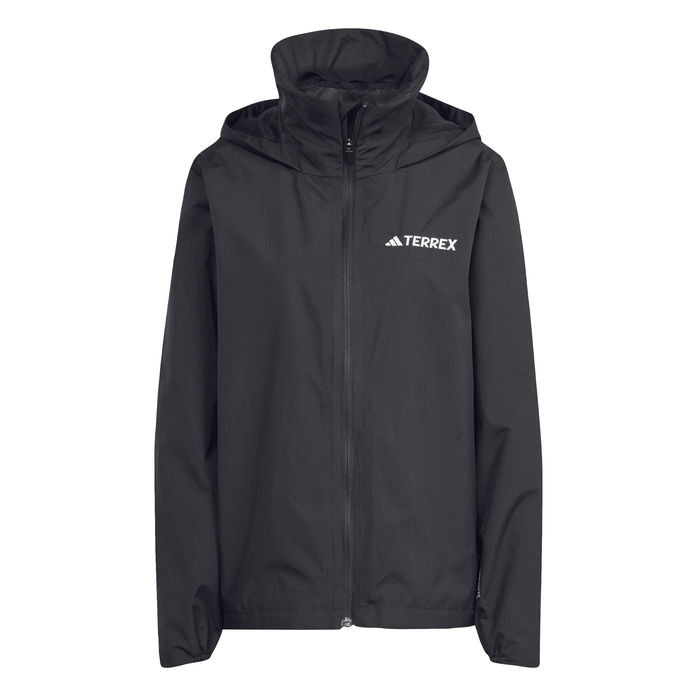 adidas Women's Terrex Multi Essentials 2 Layer Rain Jacket, black, XS