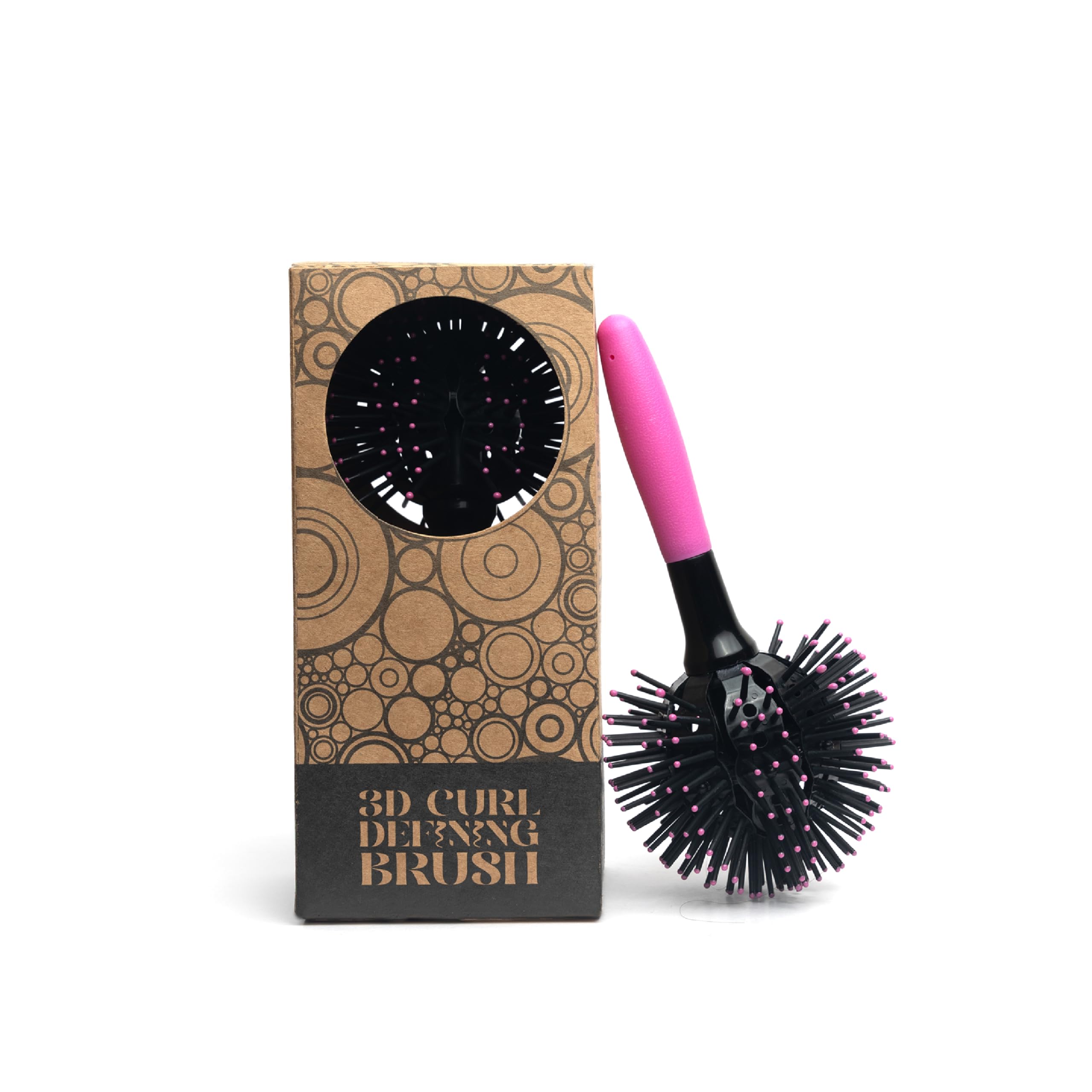 Ingredients First 3D Curl Defining Brush - Revolutionary 360° Design for Effortless Curl Definition & Voluminous Blowouts | Suitable for All Hair Types (Pack-1)-image-32