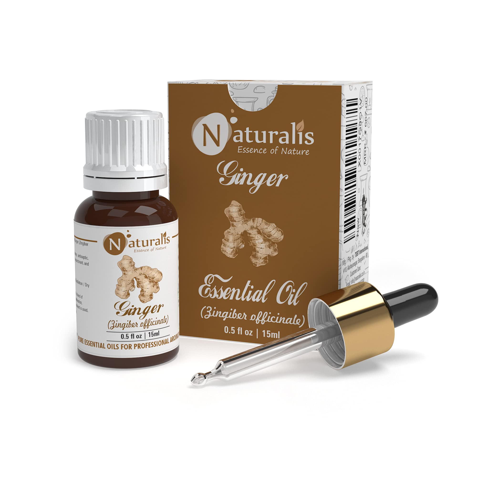 Naturalis Essence of Nature Ginger Essential Oil Pure, Natural & Undiluted Therapeutic Grade for Hair & Skin Care - 15ml (B07WQXW4TJ) Amazon Price History, Amazon Price Tracker