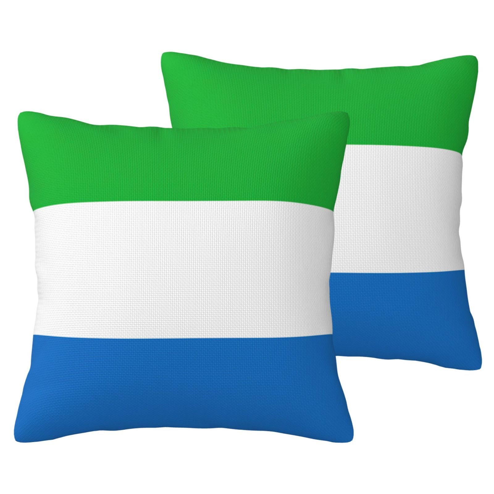 Housse de coussin Sierra Leone EdWal lot de 2 pour lit et salon