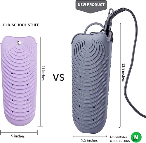 Miniatura 9 de ZAXOP Funda de silicona resistente al calor para plancha plana rizador herramientas de cabello caliente rosa caliente