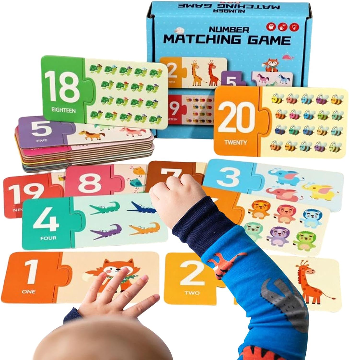 Genérico Alphabet Matching Game: Matching Letters Game, Alphabet Flash Cards, Self-Correcting Learning Toys, Letter Recognition Flash Cards Set