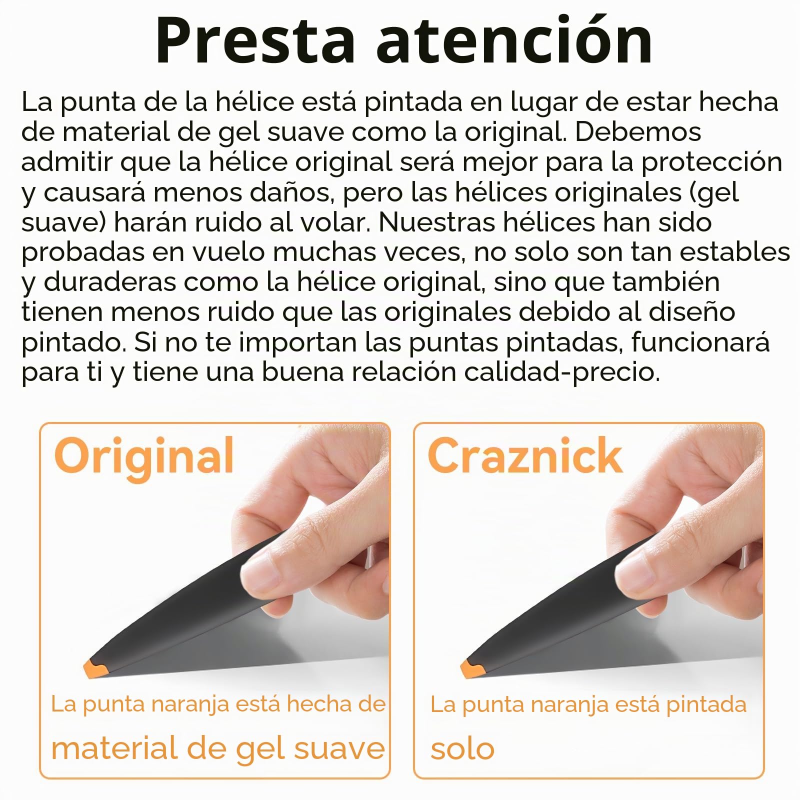Hélices para dji Air 3/Air 3S reemplazo Prop Cuchillas Accesorios de bajo Ruido para dji Air 3/Air 3S Drone Accesorios 8 Piezas Naranja