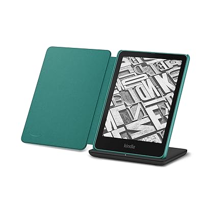 Kindle Paperwhite Signature Edition Essentials Bundle including All-new Kindle Paperwhite Signature Edition (32GB) - Jade, Plant-Based Leather Cover - Jade, and Wireless Charging Dock