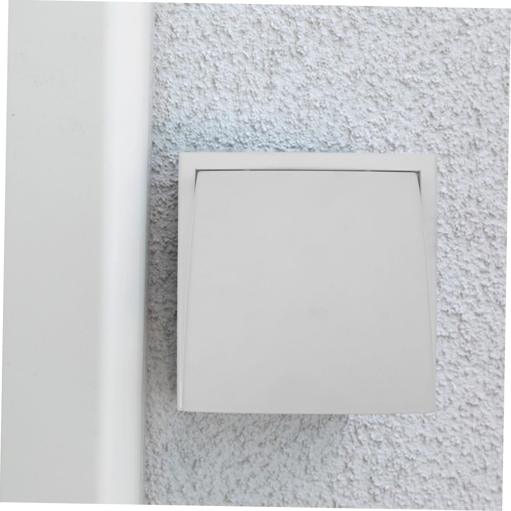 Cubierta de Ventilación Exterior de Pared Cuadrada de Abs para Baños y Cocinas Deflector para Acondicionado, Instalación Sencilla y Decoracion Verano