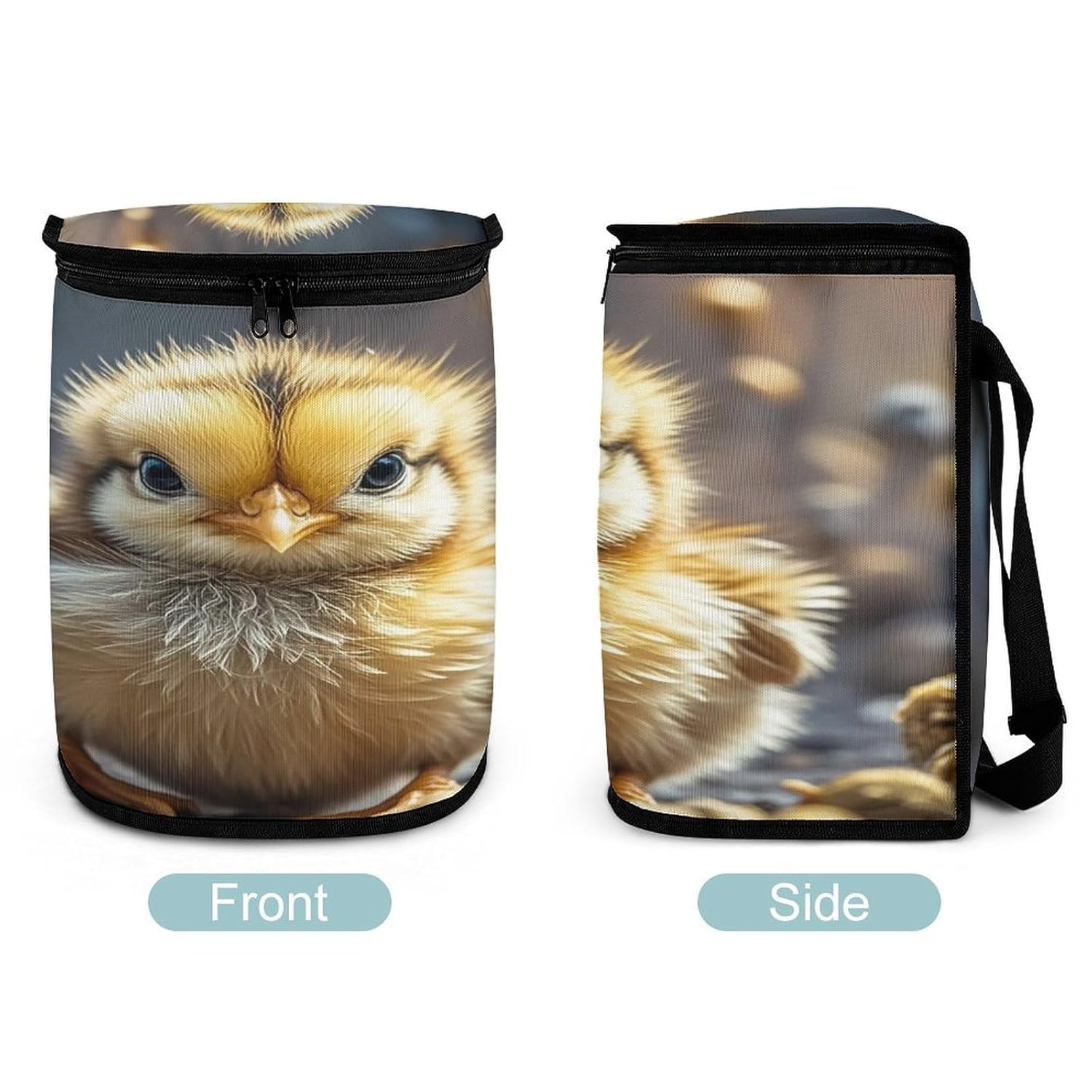 Chicken Chick Car Trash Can 5.4 Gallon Smell Proof Hanging Car Garbage Bag with Lid Multipurpose Vehicle Garbage Organizer Cars Trash Bag for Outdoor Travel Home Use
