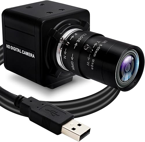 Miniatura 9 de SVPRO USB 1080P 60fps de alta velocidad 260fps@360P, 120fps@720P cámara de video industrial con lente de zoom de 0.110-0.472 in, cámara de enfoque