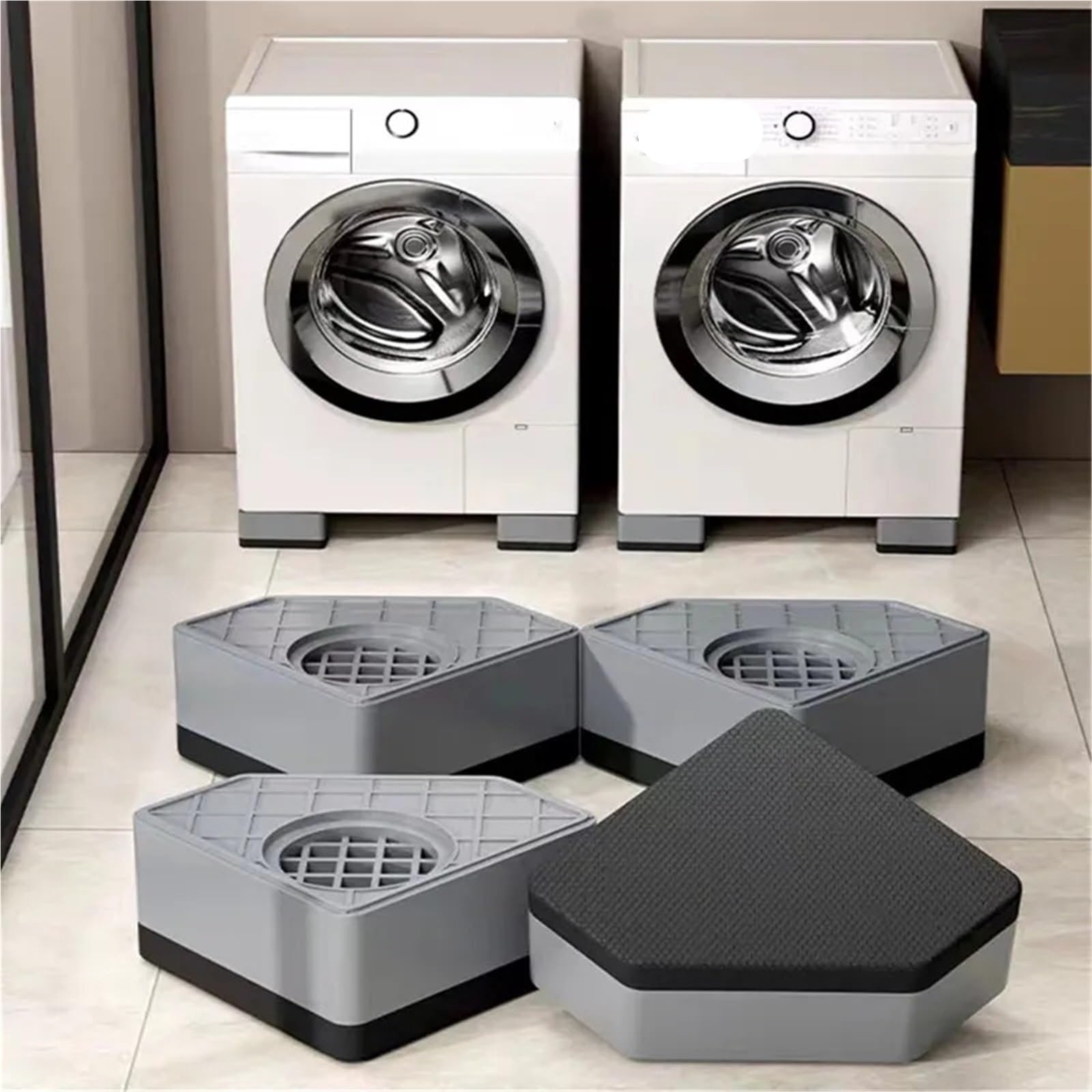 Prevenzione dei piedi, lavatrice di gomma, Piedini Antivibranti in Gomma for Lavatrice 4pz(4pcs Color1)