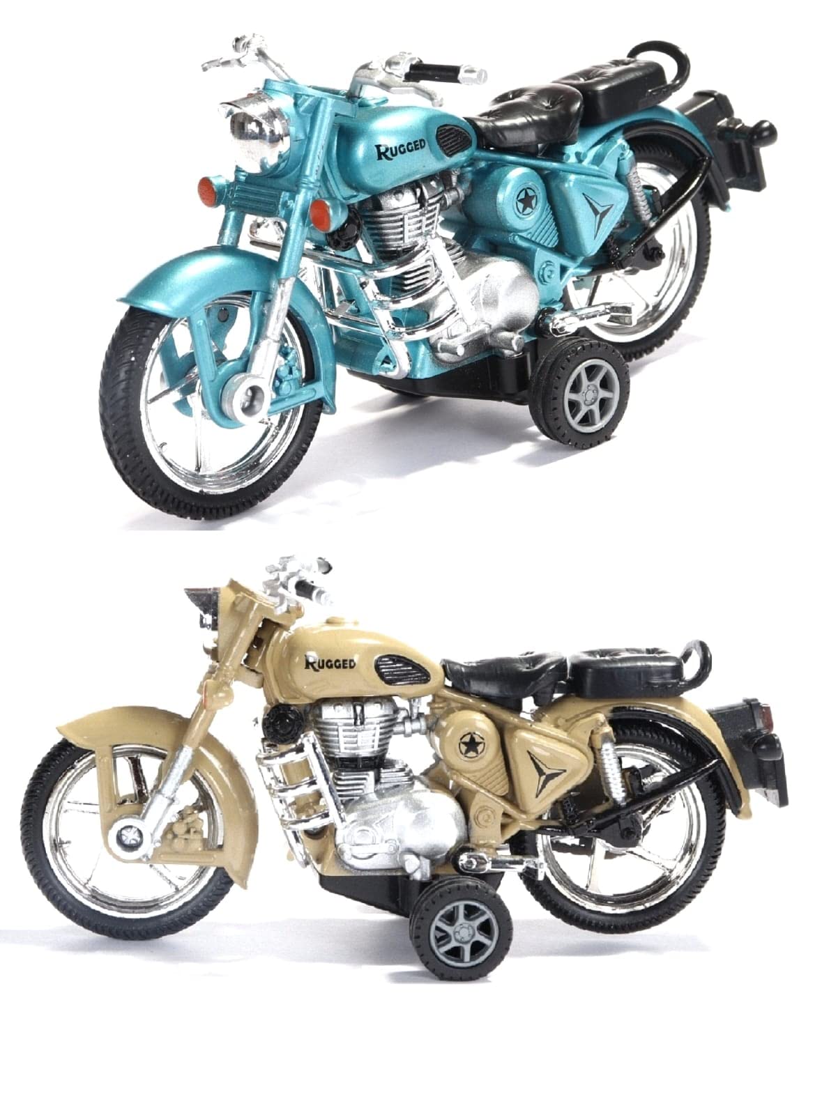 OFFPHATE Plastic Combo of 2 Bullet Toys Two Wheeler Bike Bullet Rugged Toys, Pack of 2, Pull Back Toys, with Soft Edges. Around 15 CM in Length & 100 Grams. (Multi) (B0BLZNDKHM) Amazon Price History, Amazon Price Tracker