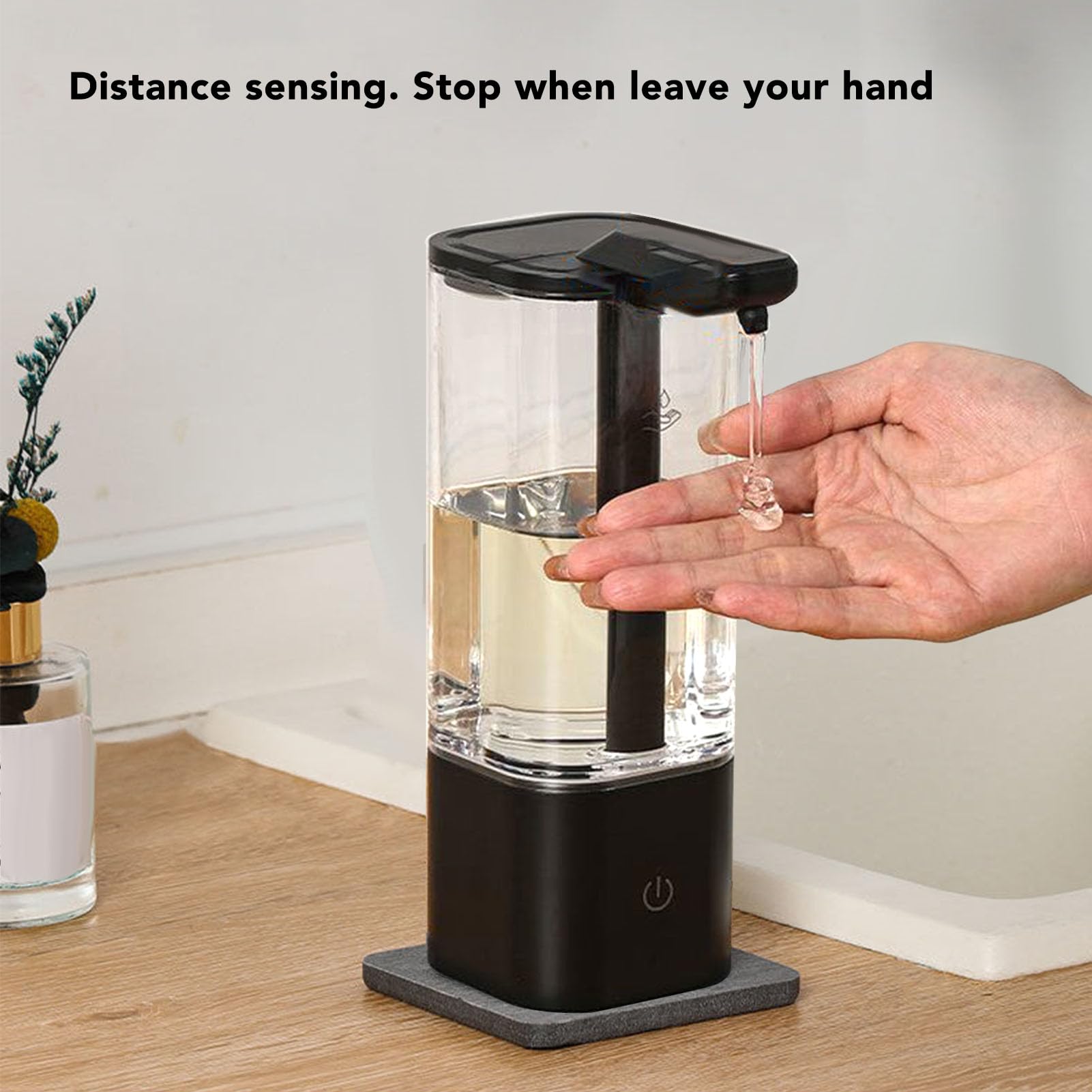 Dispensador automático de jabón líquido, 550ml, 2 Engranajes, portátil, versátil, sin Contacto, dispensador de jabón de Manos para Cocina y baño