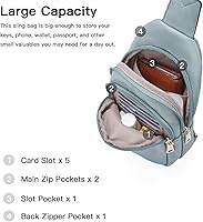 Vista 122 de Telena Riñonera pequeña para mujer, de cuero, cangureras, bolsa de pecho para mujer 3-camel marrón