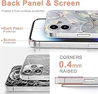 Vista 472 de I-MGAE-IN-AR - Funda diseñada para iPhone 12 y 12 Pro, diseño de mariposa plateada brillante, funda protectora de poliuretano termoplástico, suave