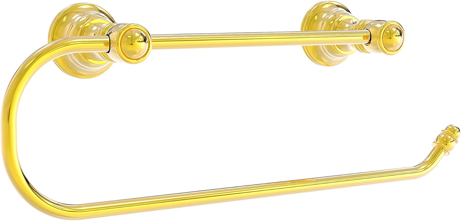 Allied Brass Carolina Collection Wall Mounted Paper Towel Holder, Polished Brass