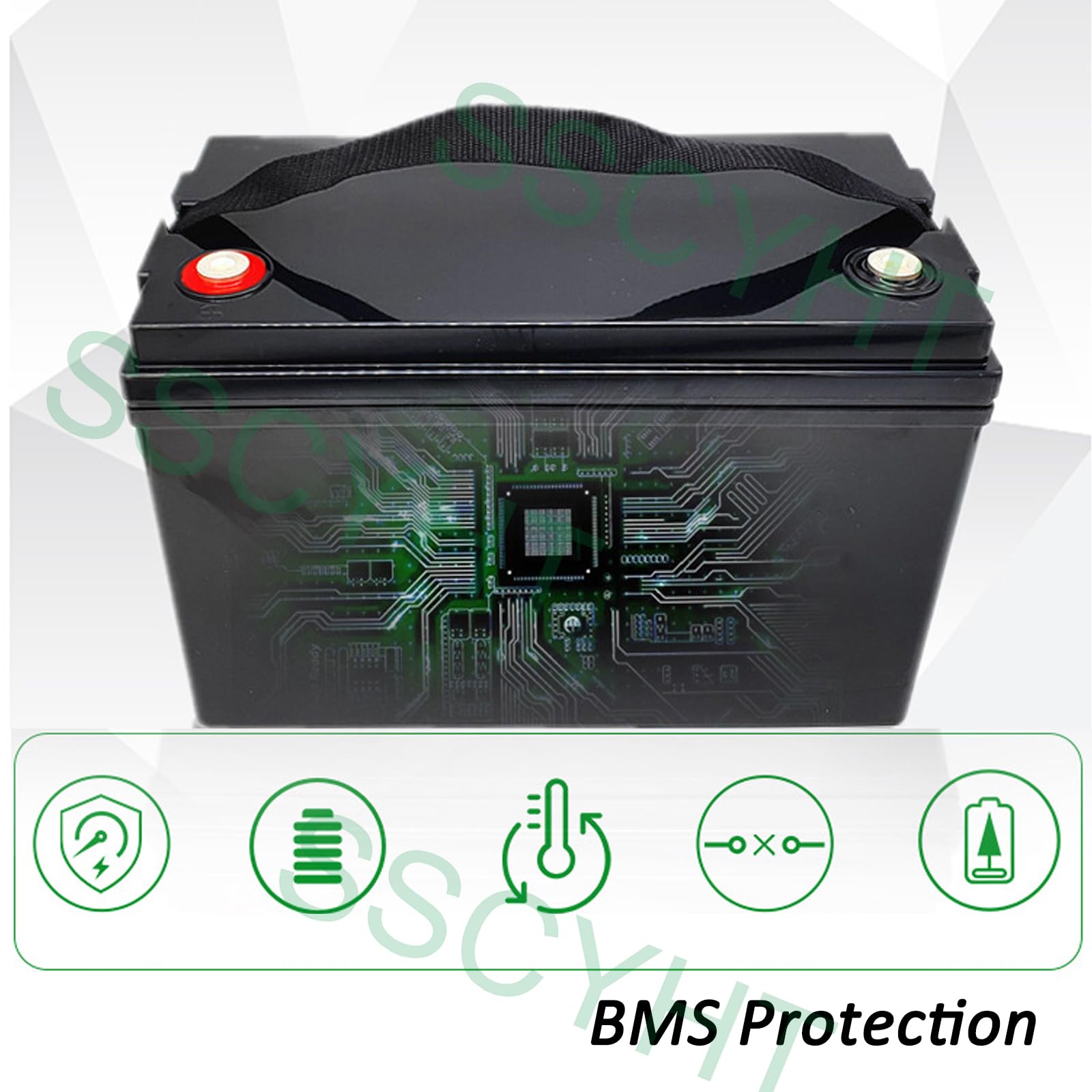 Akumulator LiFePO4 12,8 V 300 Ah 200 Ah 100 Ah Akumulator litowo-jonowy 24 V 50 Ah 200 Ah z BMS Idealny do kamperów/łodzi/poza siecią/biwakowania/domowego magazynowania energii