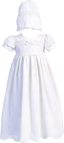 Vestidos de bautismo para niñas bebés, vestidos de bautizo para niña, vestido de algodón ropa de bautizo para bebé niña vestido