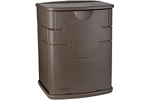 Rubbermaid 1828823 Outdoor Storage Furniture, Compact Mocha