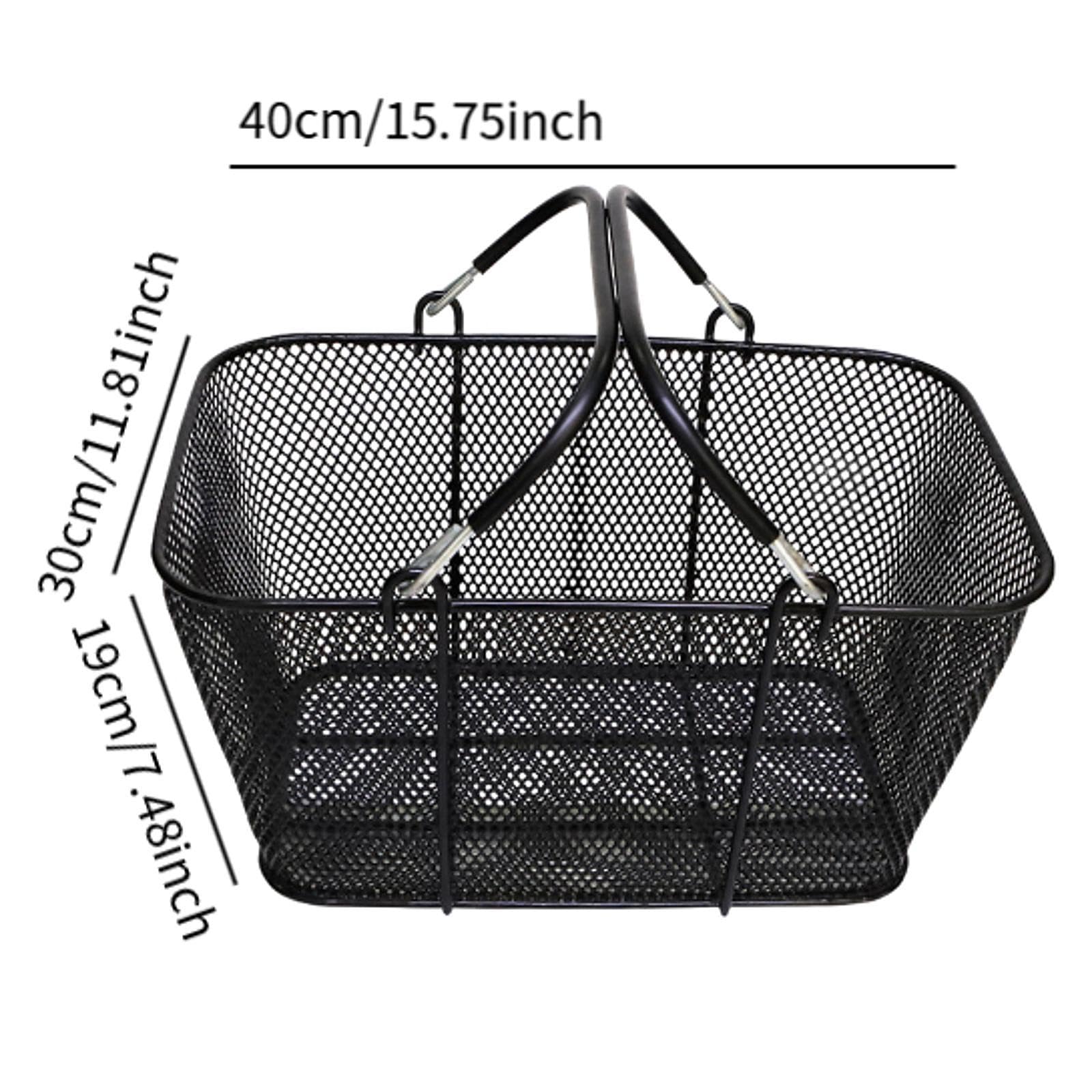 Cesta de con Asas Cesta de de Alambre para Tienda Minorista de Cocina
