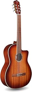 Cordoba C4-CE Edge Burst Cutaway Classical Acoustic-Electric Nylon String Guitar, Iberia Series
